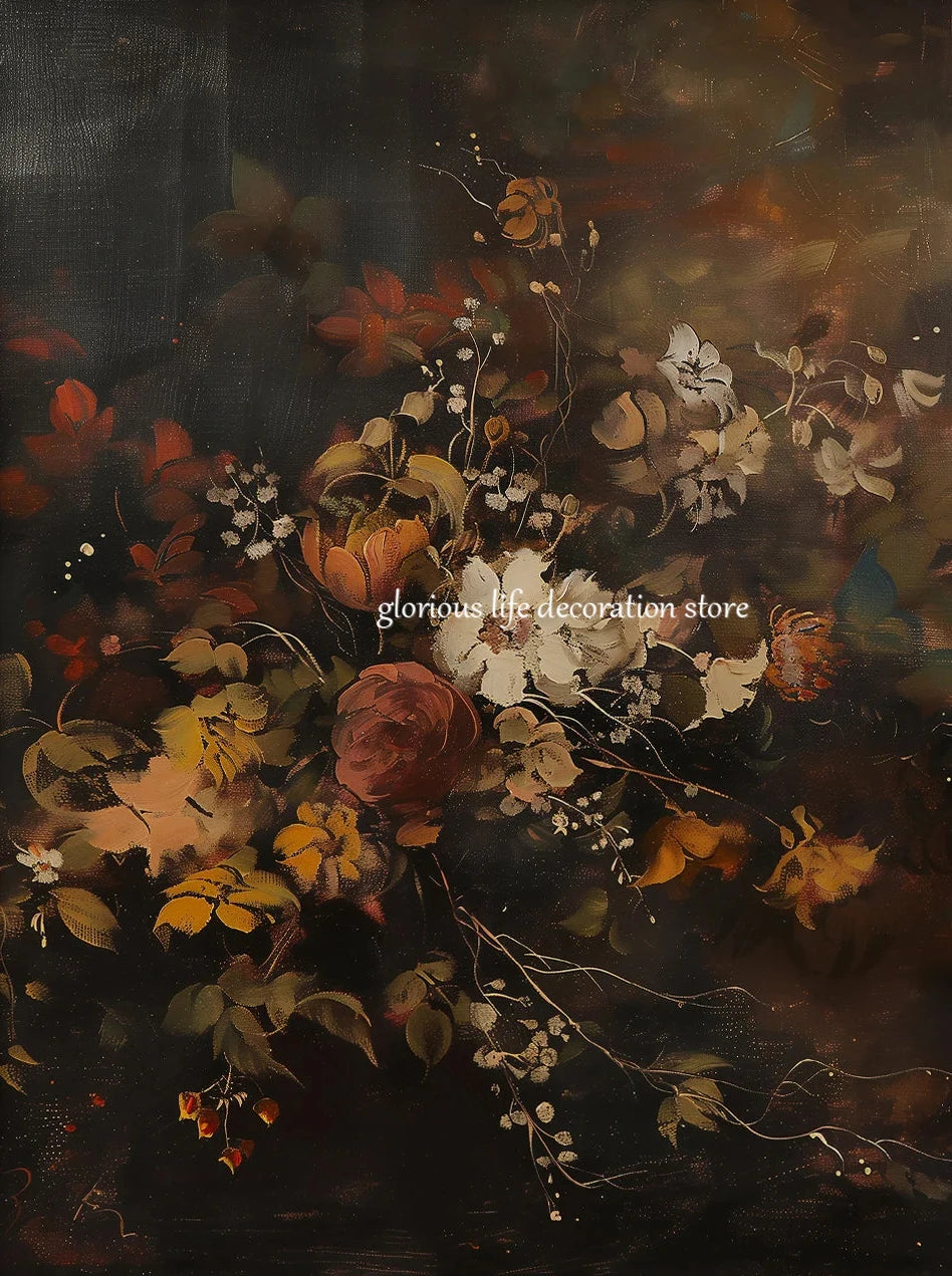 Autumn Bloom Wall Art Print Valentine Vintage