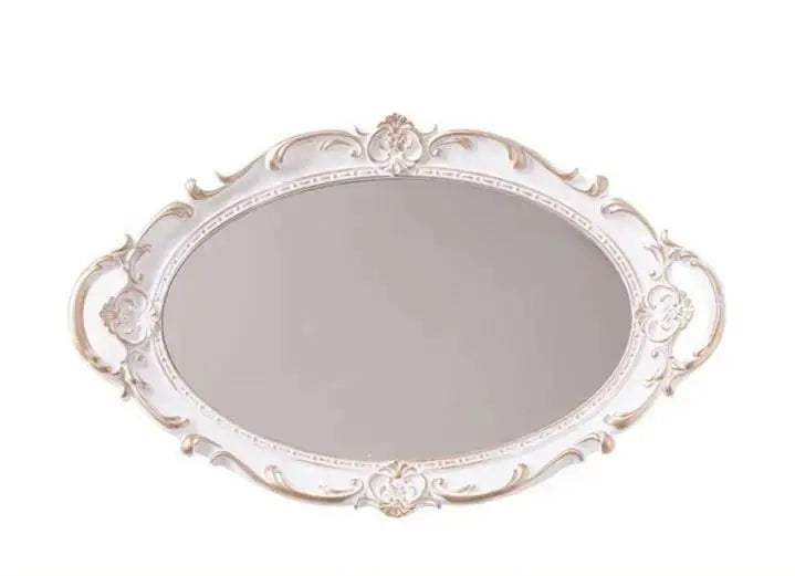 Classic European Display Tray with Mirror Valentine Vintage
