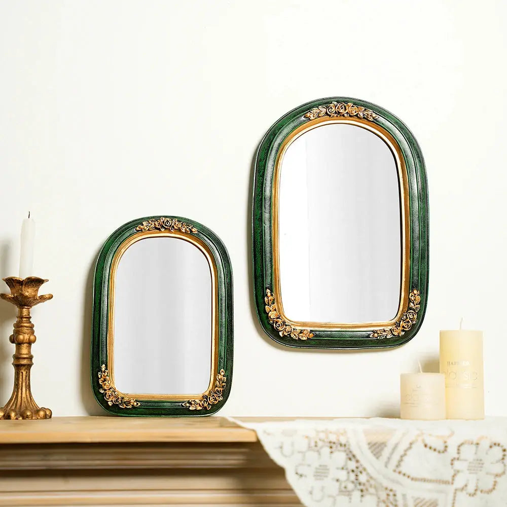 Vintage Emerald Époque Carved Vanity Mirror Valentine Vintage