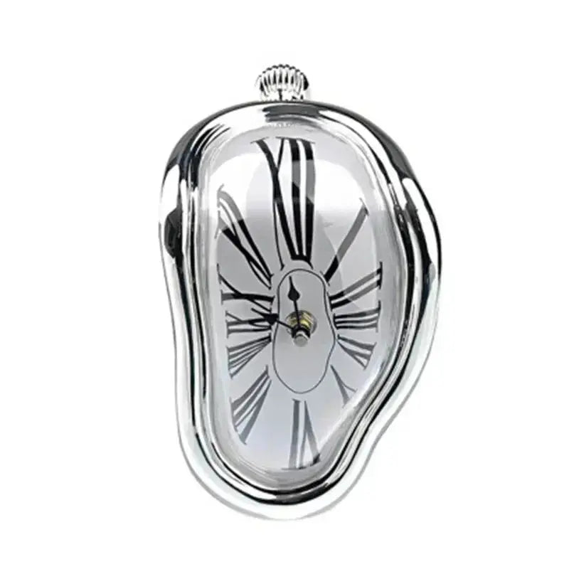 Surreal Melt Clock – Dali-Inspired Wall Art Timepiece - Valentine Vintage