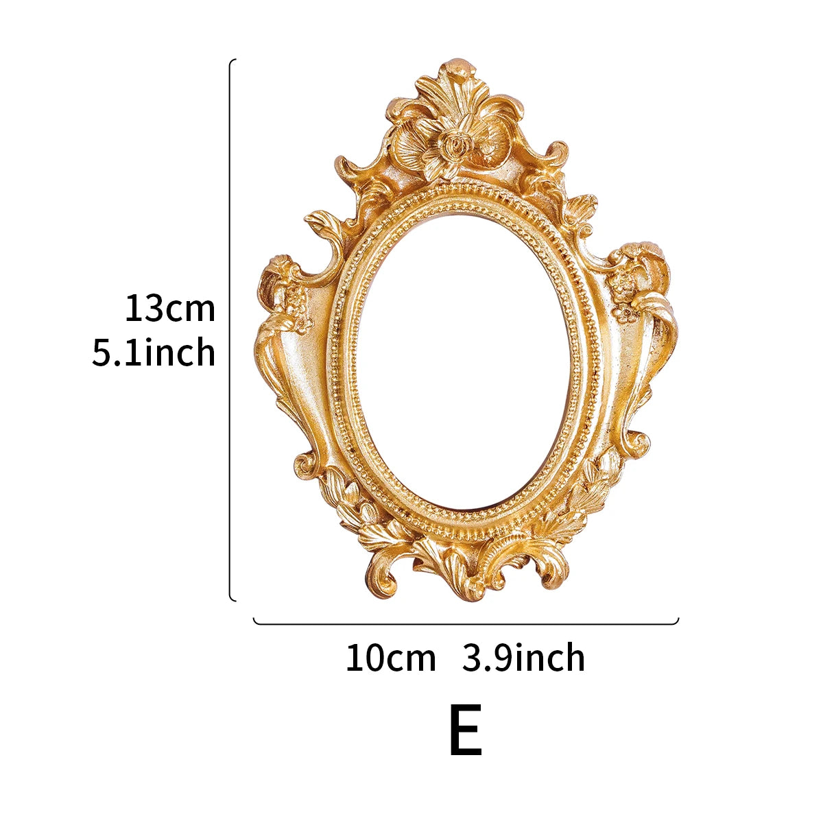 Mini Golden Elegant Vintage Display Frame My Store