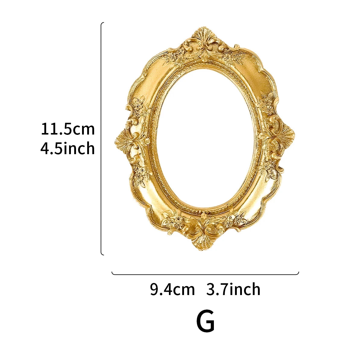 Mini Golden Elegant Vintage Display Frame My Store