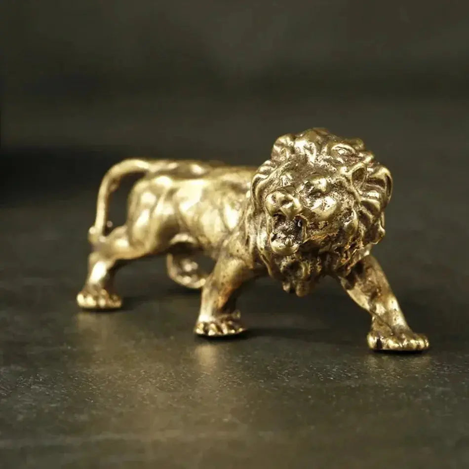 Vintage Bronze Zodiac Lion – King’s Crest Edition - Valentine Vintage