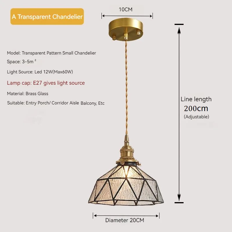 Vintage Glass Pendant Lights – Nordic Antique Ceiling Lamps for Kitchen Island & Interior Valentine Vintage