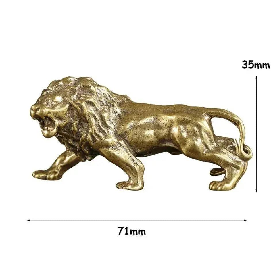 Vintage Bronze Zodiac Lion – King’s Crest Edition - Valentine Vintage