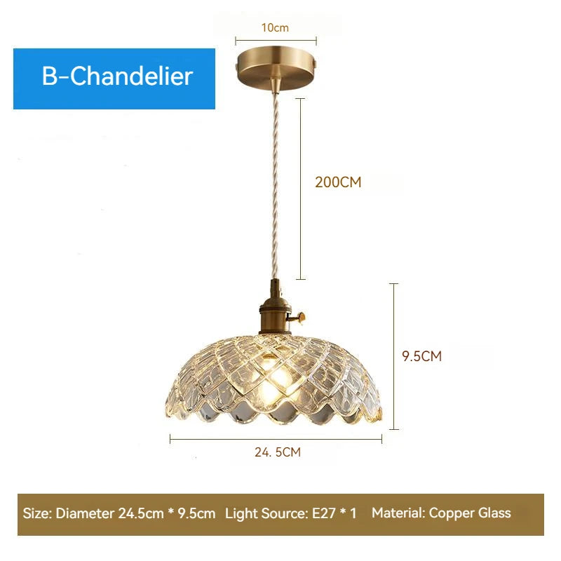 Vintage Glass Pendant Lights – Nordic Antique Ceiling Lamps for Kitchen Island & Interior Valentine Vintage