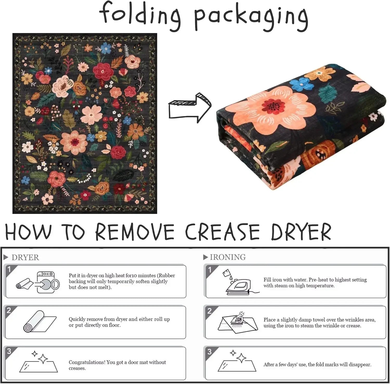 Living Room Carpet Girls Bedroom Bedside Floor Mat Machine Washable Easy Folding Rug Large Area Floral Style Decorative Carpets Valentine Vintage