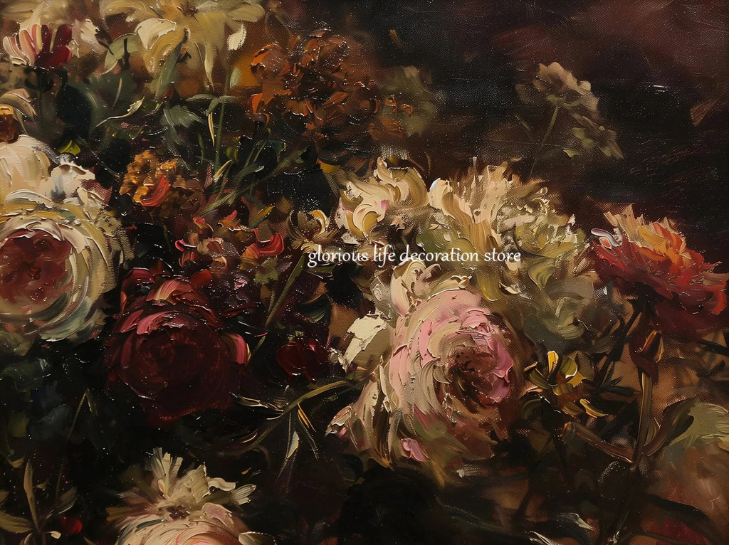 Autumn Bloom Wall Art Print Valentine Vintage