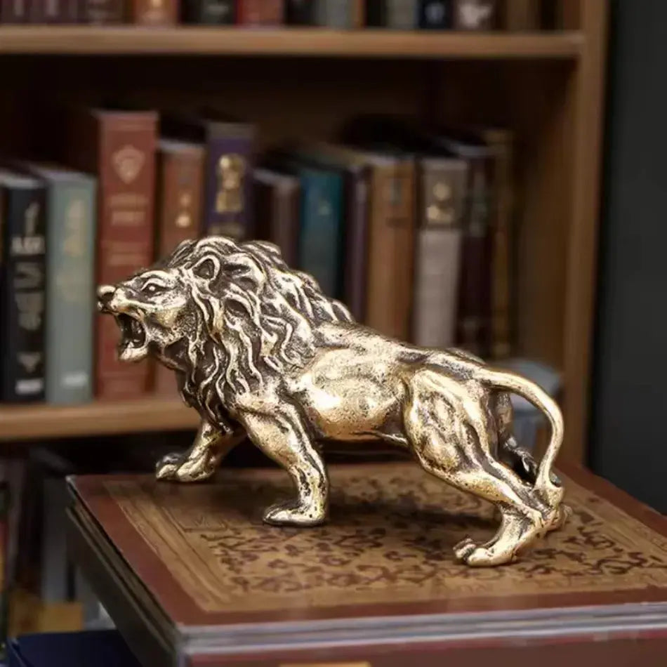 Vintage Bronze Zodiac Lion – King’s Crest Edition - Valentine Vintage