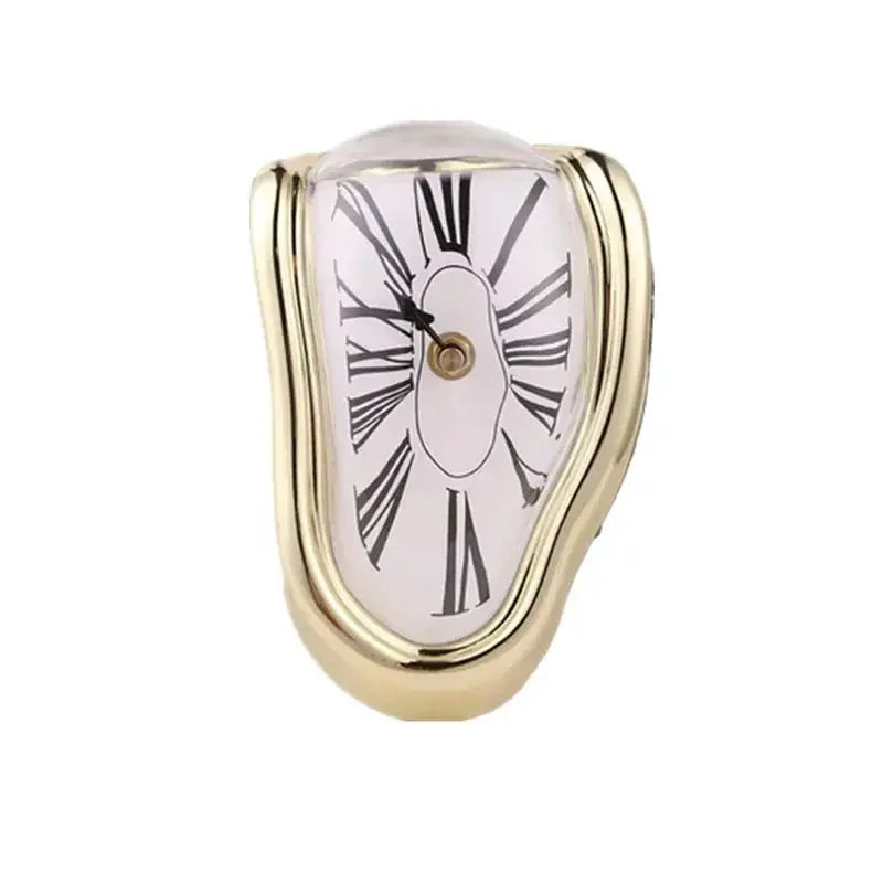 Surreal Melt Clock – Dali-Inspired Wall Art Timepiece - Valentine Vintage