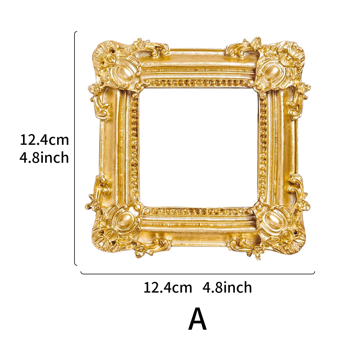 Mini Golden Elegant Vintage Display Frame My Store