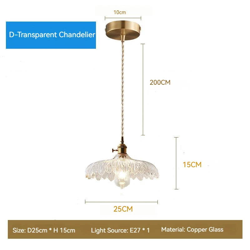 Vintage Glass Pendant Lights – Nordic Antique Ceiling Lamps for Kitchen Island & Interior Valentine Vintage