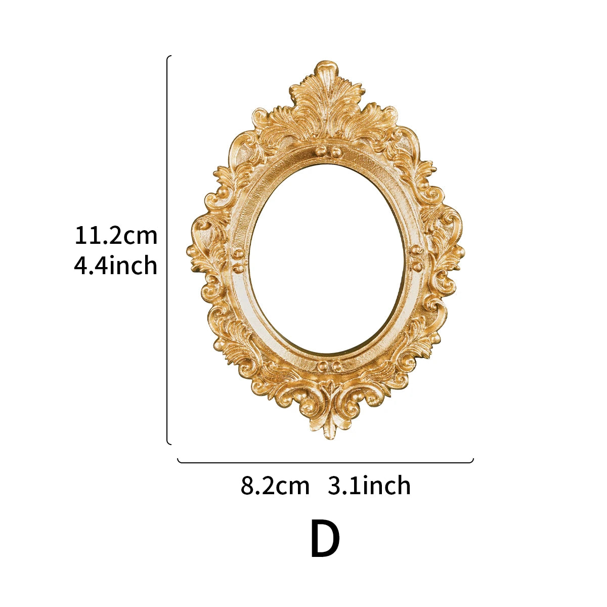 Mini Golden Elegant Vintage Display Frame My Store