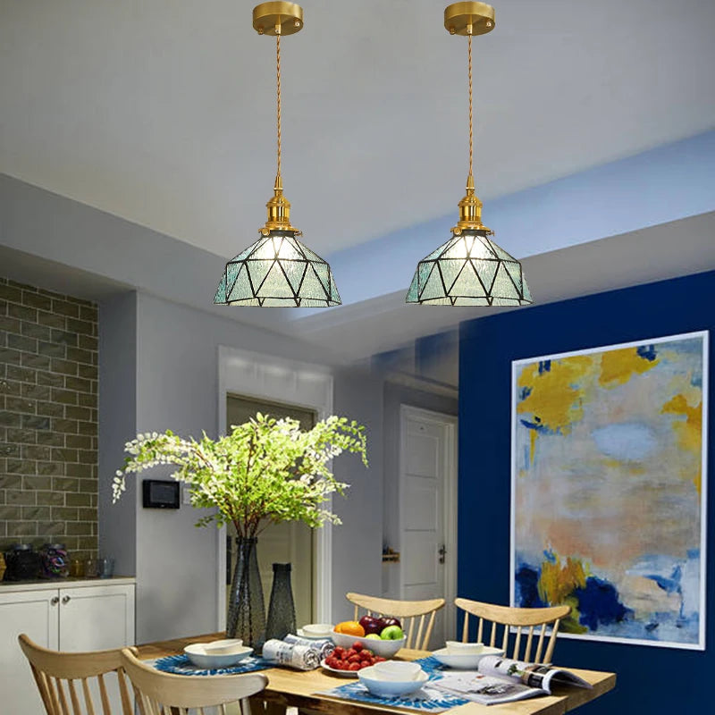 Vintage Glass Pendant Lights – Nordic Antique Ceiling Lamps for Kitchen Island & Interior Valentine Vintage