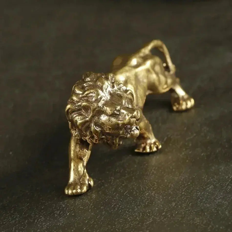 Vintage Bronze Zodiac Lion – King’s Crest Edition - Valentine Vintage