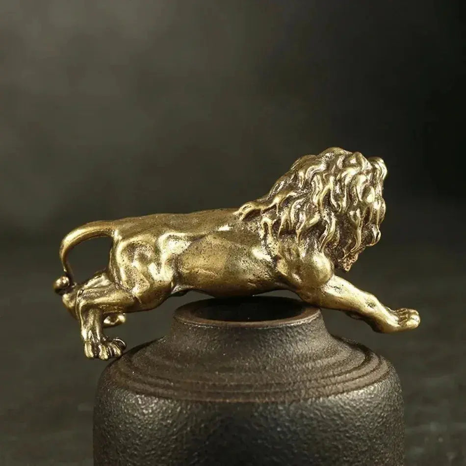 Vintage Bronze Zodiac Lion – King’s Crest Edition - Valentine Vintage
