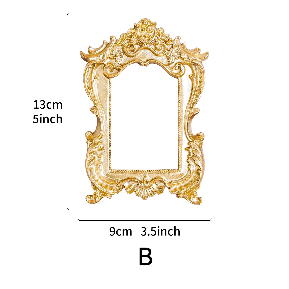 Mini Golden Elegant Vintage Display Frame My Store