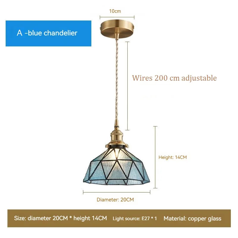 Vintage Glass Pendant Lights – Nordic Antique Ceiling Lamps for Kitchen Island & Interior Valentine Vintage