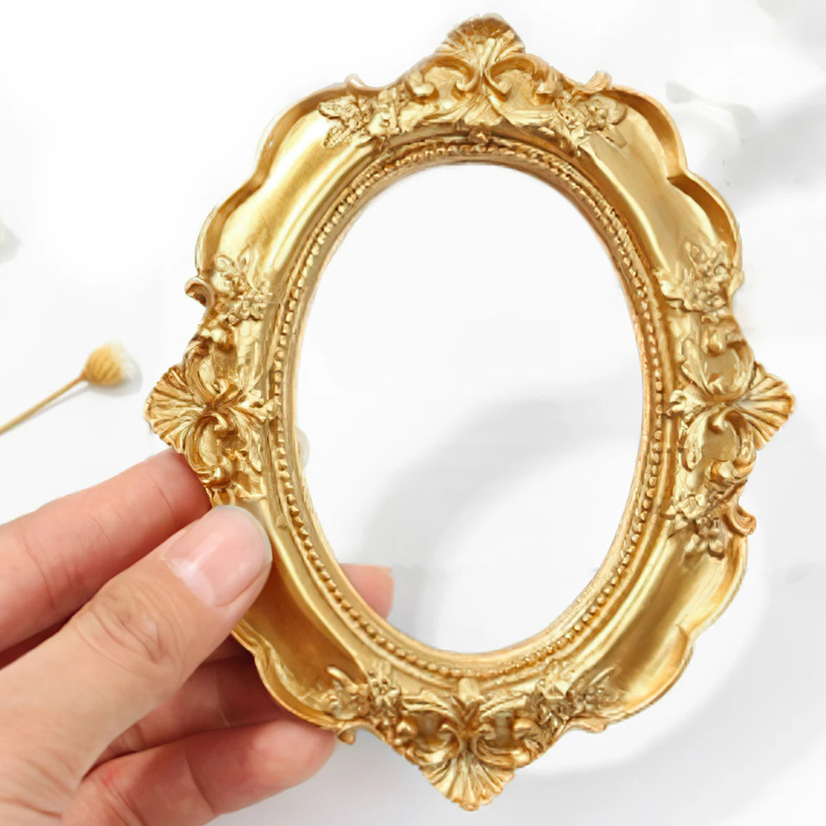 Mini Golden Elegant Vintage Display Frame My Store